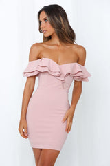 Turn Off My Phone Dress Blush