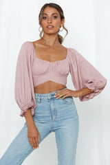 Perfect Cabrioles Crop Top Mauve