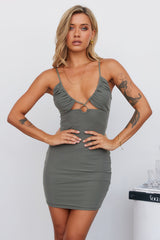 Like A Flame Dress Olive