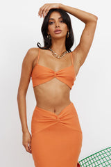 Bad B Nation Midi Skirt Orange
