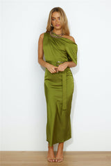 Party To Attend Midi Dress Green