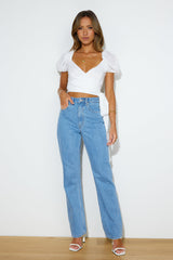 Puff Puff Crop Top White