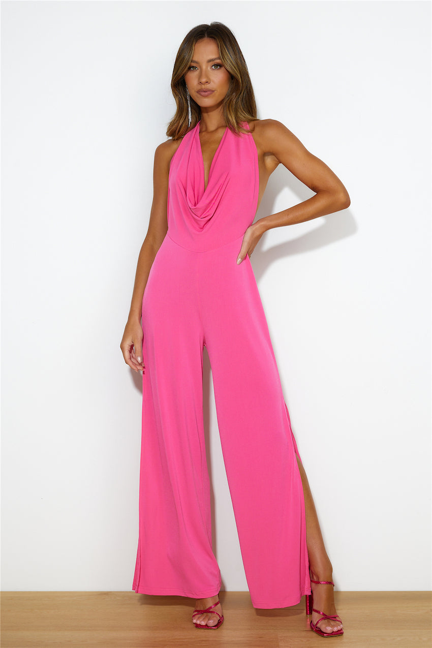 Party Now Jumpsuit Pink