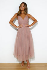 Be Seen In This Midi Dress Pink
