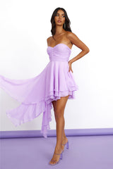 Walk The Runway Mini Dress Lilac