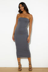 Repeated Wear Maxi Dress Charcoal
