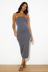Repeated Wear Maxi Dress Charcoal