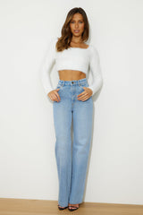 Polar Bear Crop Top Cream