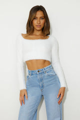 Polar Bear Crop Top Cream