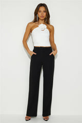 Nights Of Cocktails Crop Top White