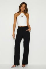 Nights Of Cocktails Crop Top White