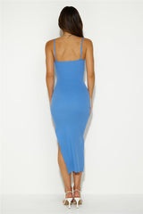 Reach the Summit Midi Dress Blue