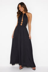In The Maldives Maxi Dress Black