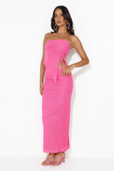Pictures Please Mesh Maxi Skirt Pink