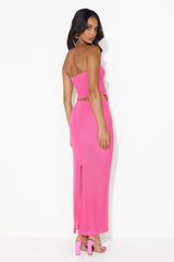 Pictures Please Mesh Maxi Skirt Pink