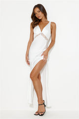LIONESS Dakota Maxi Dress Porcelain