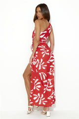 Beach Club Approved Maxi Dress Red