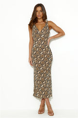 Five Star Resort Midi Dress Beige