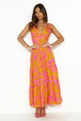 Scents Of Love Midi Dress Orange