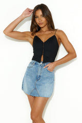 Fashion Hour Crop Top Black