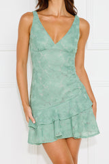 Luxe Daydream Mini Dress Sage