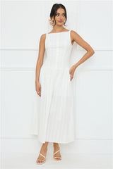 Serene Nights Maxi Dress White