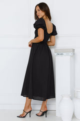 Twilight Day Midi Dress Black