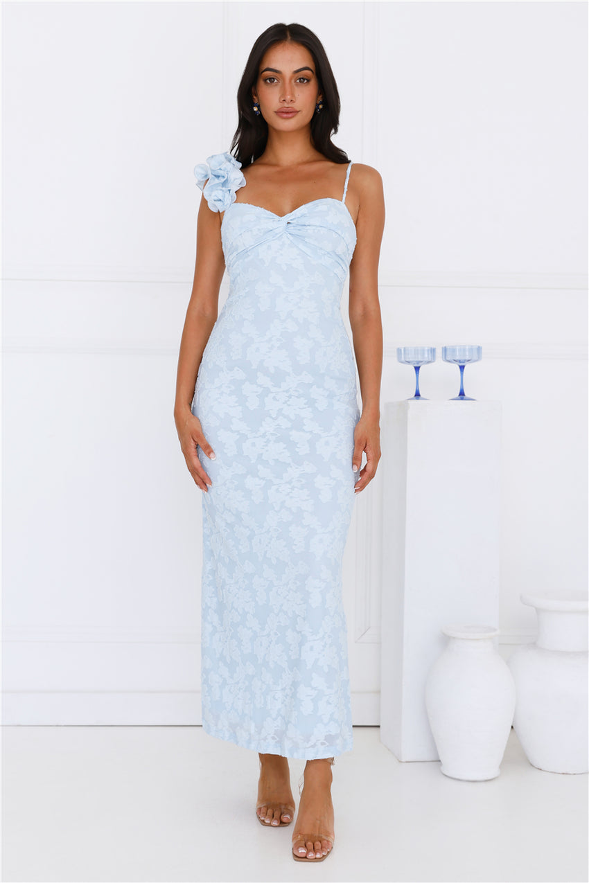 Nights Of Delight Maxi Dress Blue