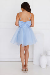Gorgeous Gatherings Mini Dress Blue