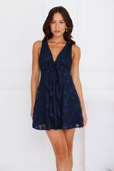Sense Of Charm Mini Dress Navy