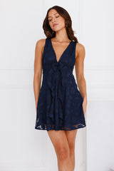 Sense Of Charm Mini Dress Navy
