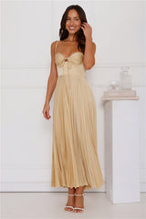 Lovely Soiree Maxi Dress Yellow