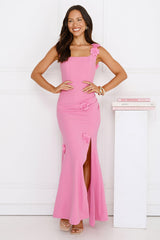 Moonlight Veil Maxi Dress Pink