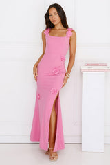 Moonlight Veil Maxi Dress Pink