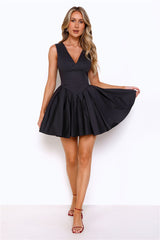 Charming Girl Mini Dress Black