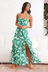 Carefree Times Maxi Dress Green