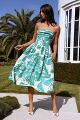 By Candlelight Midi Dress Green