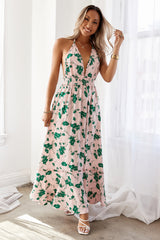 Beach Drinks Maxi Dress Pink