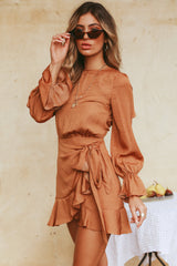 Hidden Figures Dress Tan