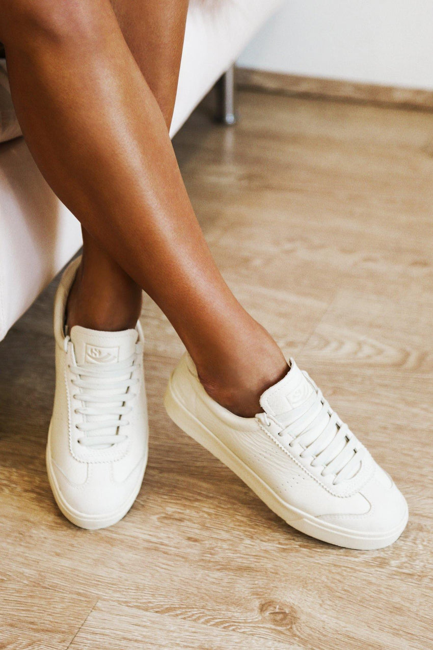 SUPERGA 2843 Clubs Tumbled Buttersoft Sneakers Total Beige Gesso