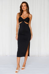 Midnight Rush Midi Dress Black