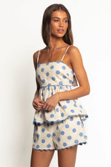 Aureole Short Set - Dusty Blue