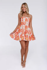 Darling Aesthetic Mini Dress Orange