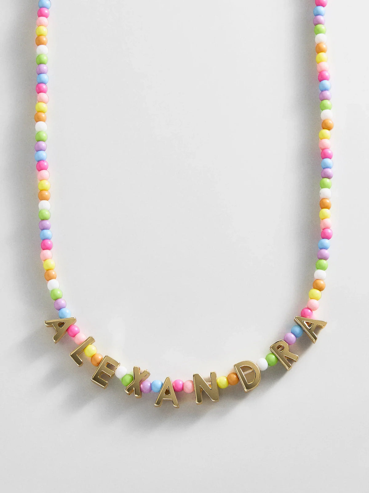 Bead Mine Kids' Custom Name Necklace - Light Multi