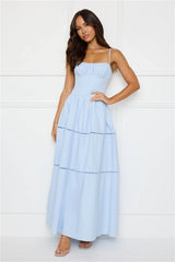 Chic At Sunset Maxi Dress Blue