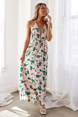 Beach Drinks Maxi Dress Pink