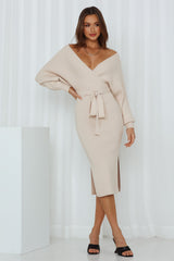 Vision Of You Midi Dress Nude