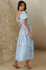 Your Girl Loves Midi Dress Blue