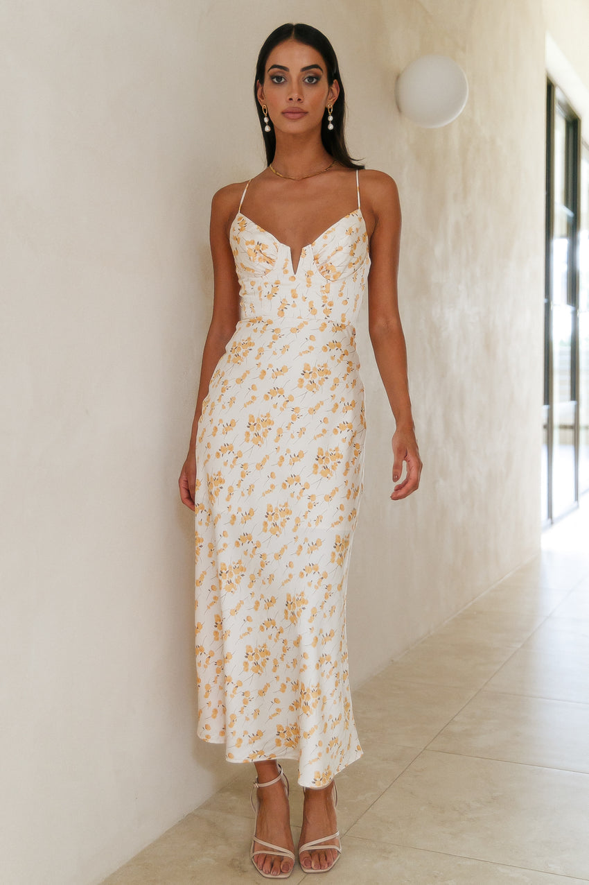 Wait For The Applause Midi Dress Floral