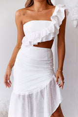 SUR BELLE Key To Wonderland Crop Top White